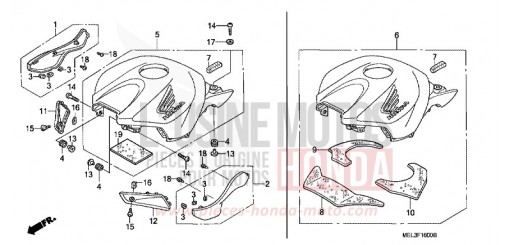 TOP SHELTER CBR1000RR4 de 2004
